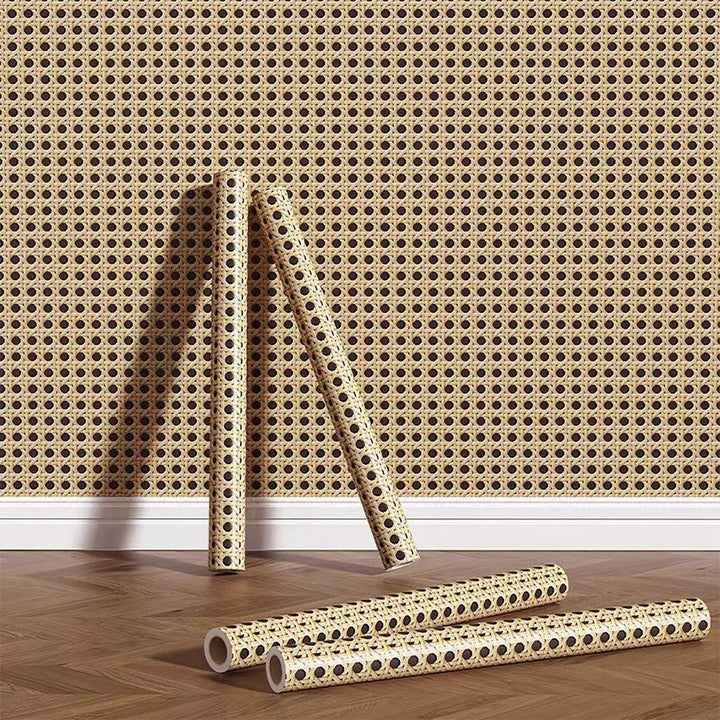 Lisslune | Bamboo pattern waterproof rattan contact paper for DIY furniture renovation and cabinet decoration