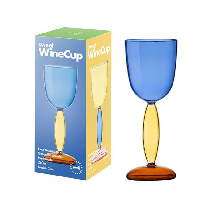 Lisslune | Borosilicate 3-Color Glassware - Wine Glass