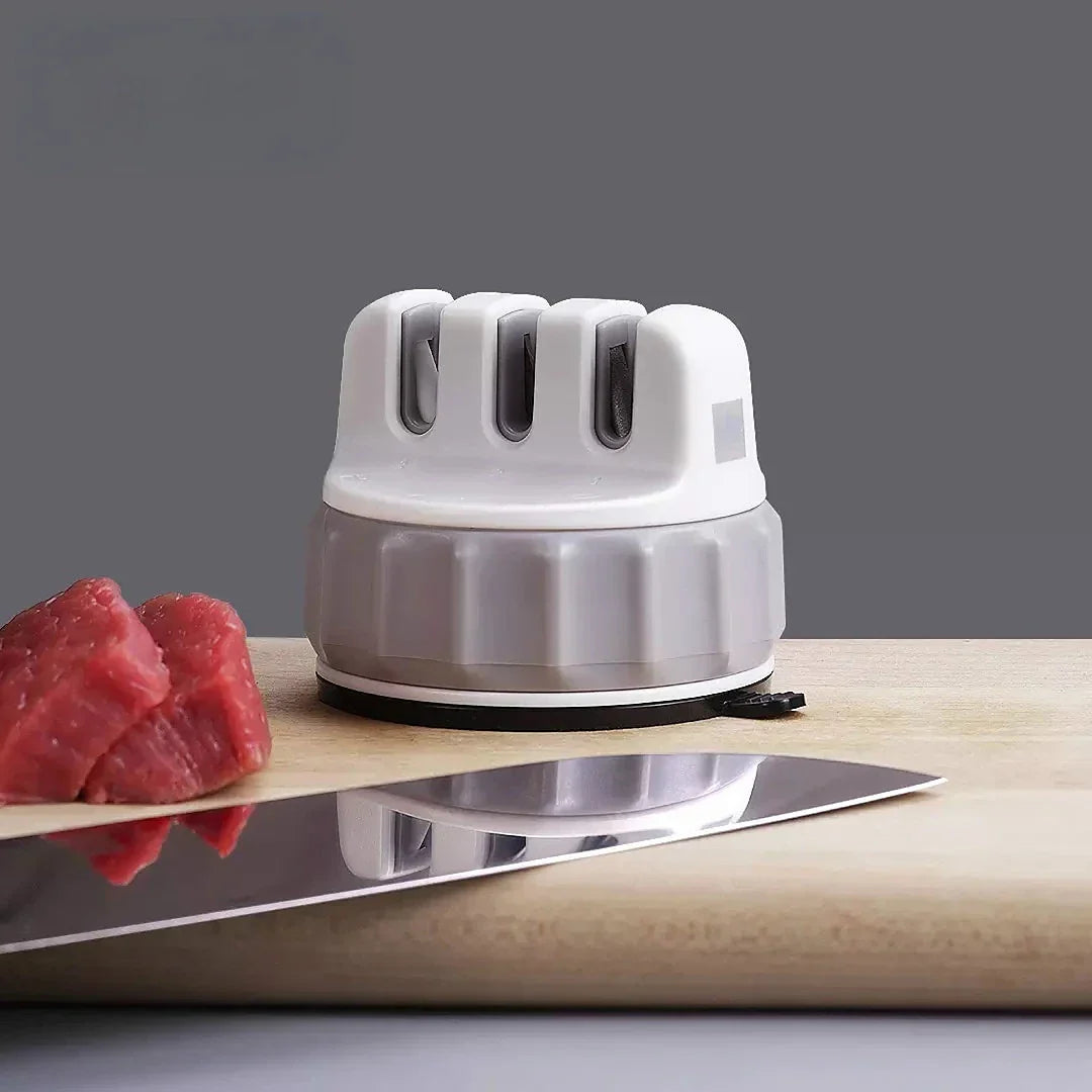 Lisslune | Triple Wheel Whetstone Super Suction Mini Knife Sharpener