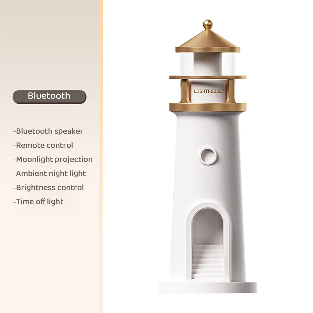 Lisslune | Lighthouse Ambient lights Bluetooth Music Dimmable Projection