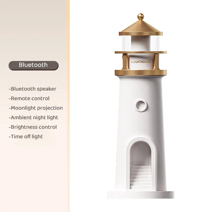 Lisslune | Lighthouse Ambient lights Bluetooth Music Dimmable Projection