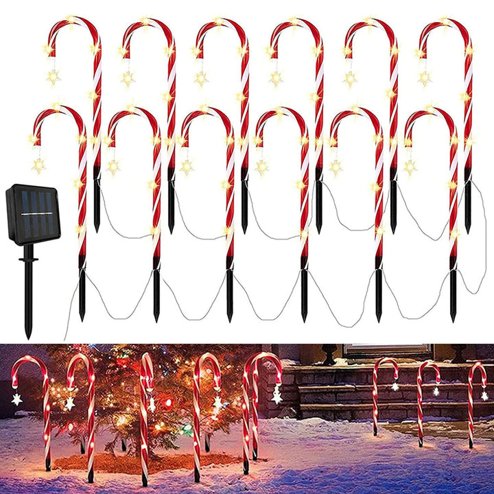 Lisslune | Candy Cane Lane LED Solar Lamp