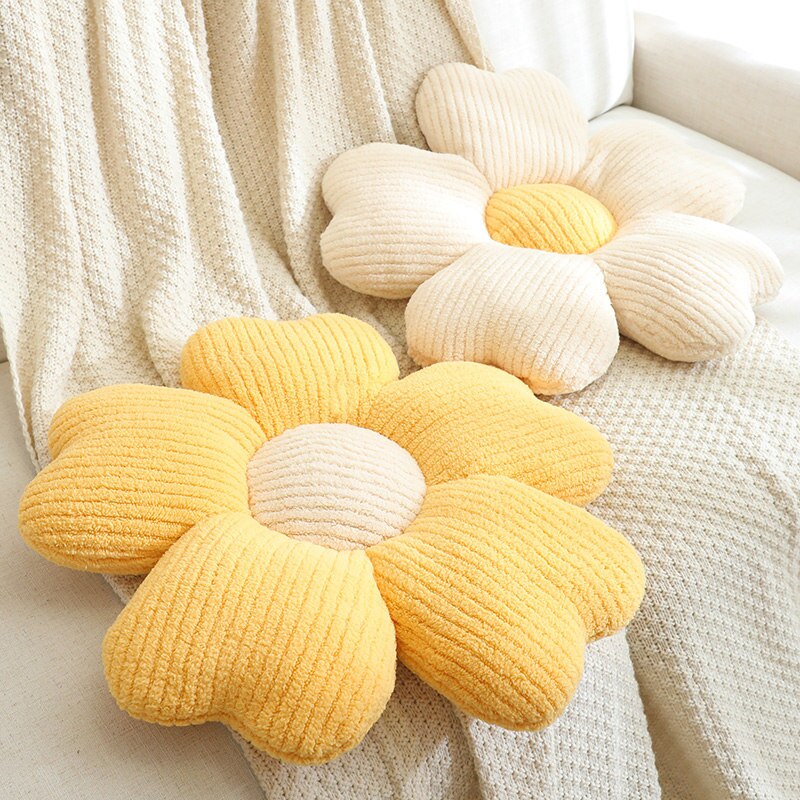 Lisslune | Fluffy Clover Flowers Pillow