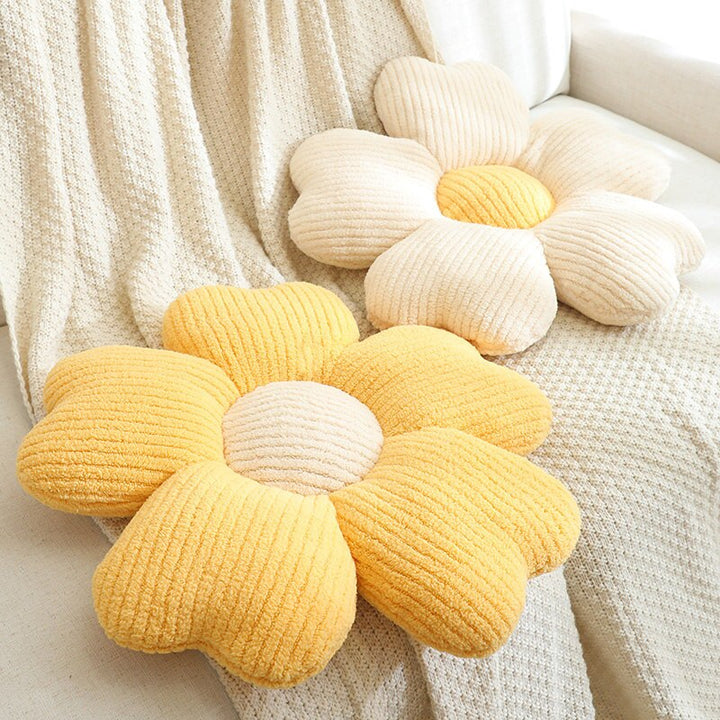 Lisslune | Fluffy Clover Flowers Pillow