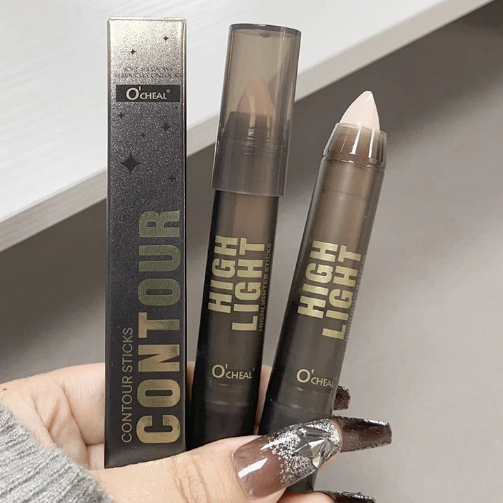 Rynx | Face Contour Highlighter Concealer Stick Waterproof Long-lasting Corrector Contouring Makeup Brightening Highlighting Bronzer Stick Cosmetics