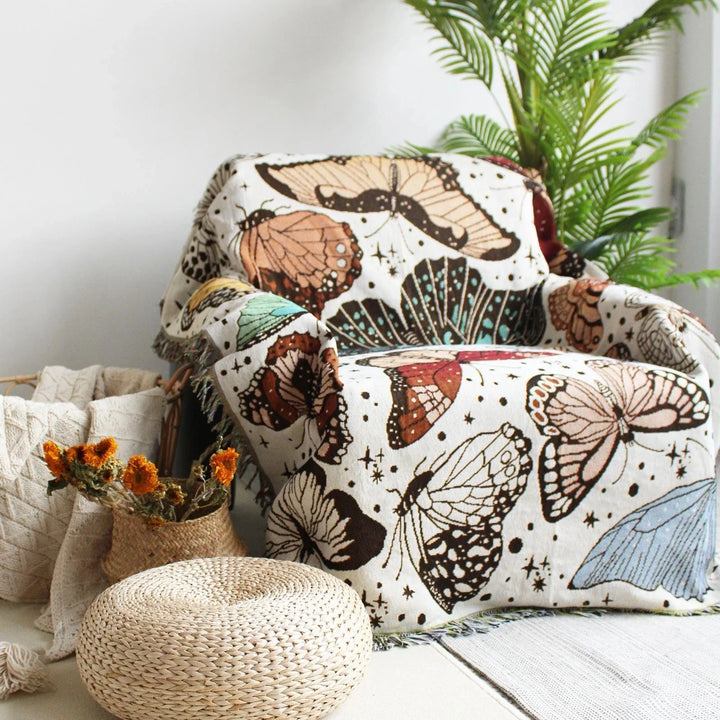 Lisslune | Floral Garden Throw Blanket