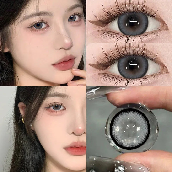 Lisslune | 1Pair Myopia Colored Contact Lenses for Eyes Fashion High Quality Beauty Pupil Student Color Cosmetic
