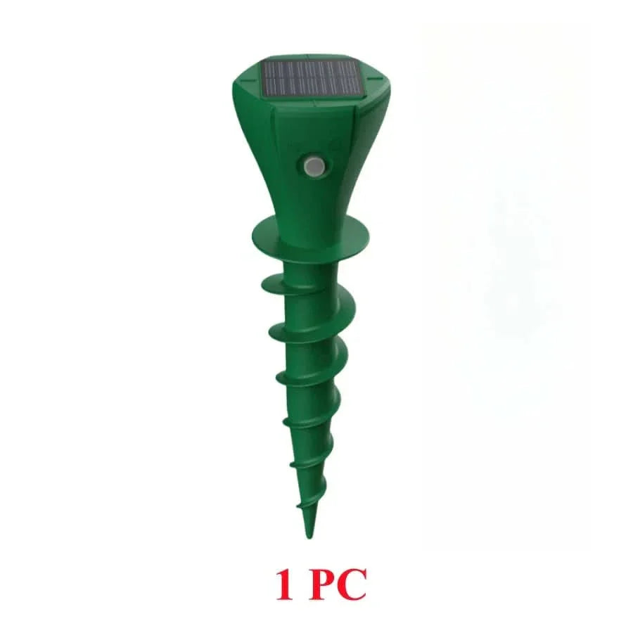 Lisslune | SOLAR MOLE REPELLER – Solar-powered mole repellent with 3 vibration modes & IP65 for effective garden protection