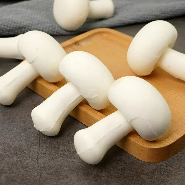 Lisslune | Charming Synthetic Mushroom Decor Collection - 6 Life-like Models for Home and Photography Enhancement