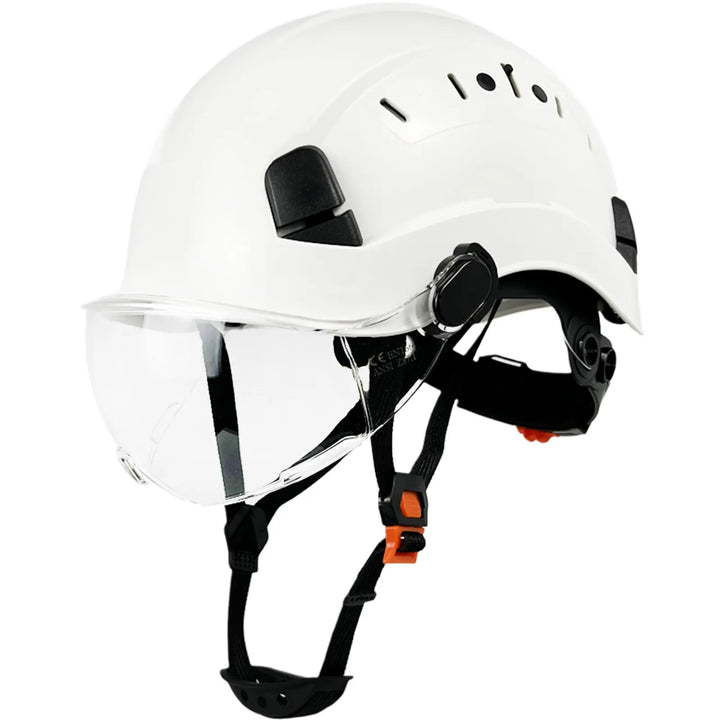 Lisslune | CE ABS Safety Helmet with Goggles & Visor – SafeGuard
