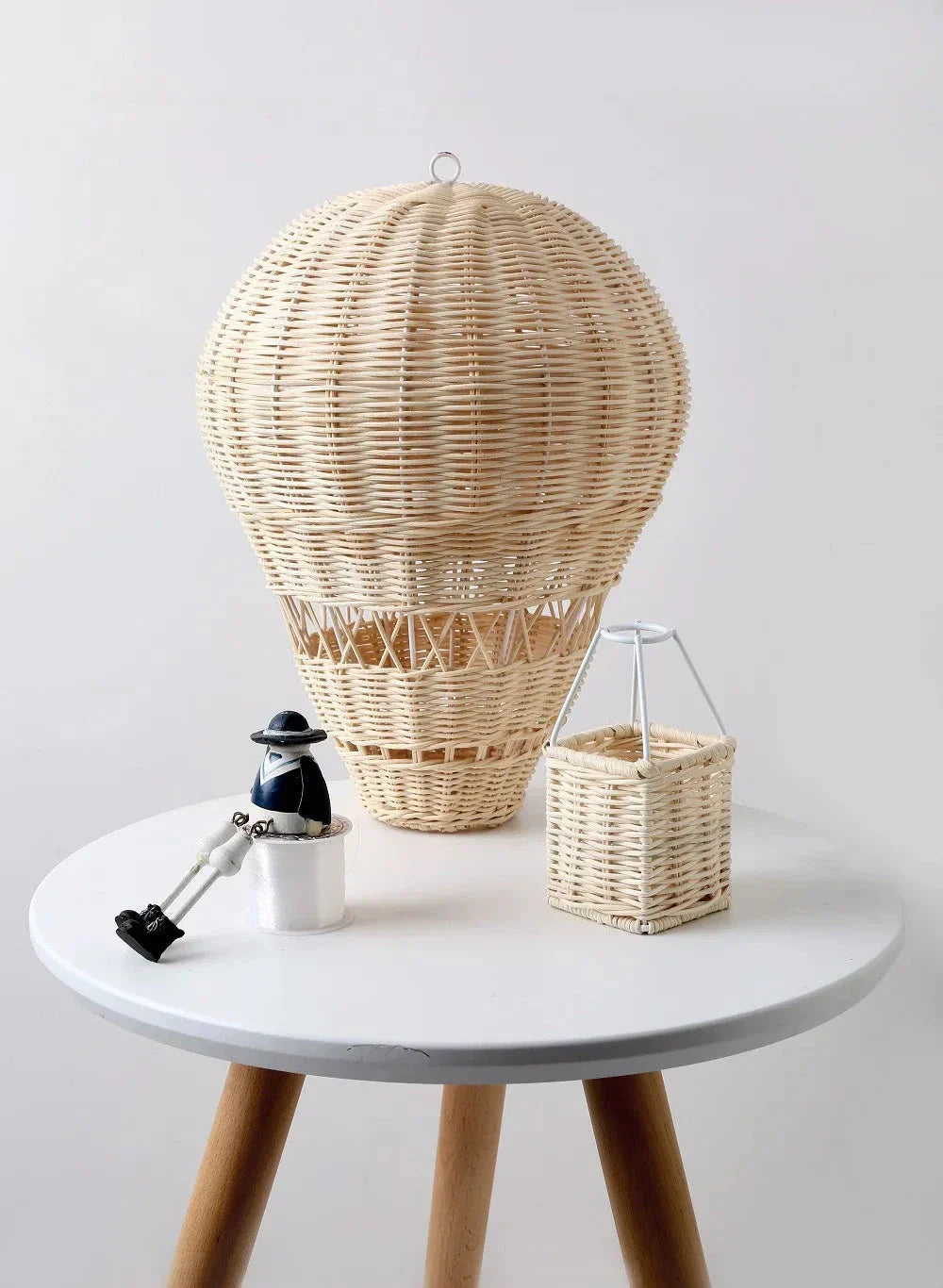 Lisslune | Handcrafted Rattan Woven Balloon Mobile Ornament
