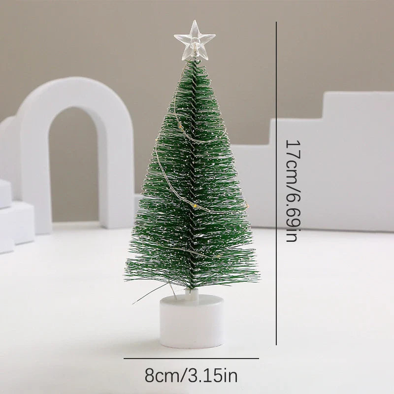 Rynx | New Glowing Mini Christmas Trees Beautiful Small Artificial Christmas Trees Table Decorations Christmas Decorations for Home