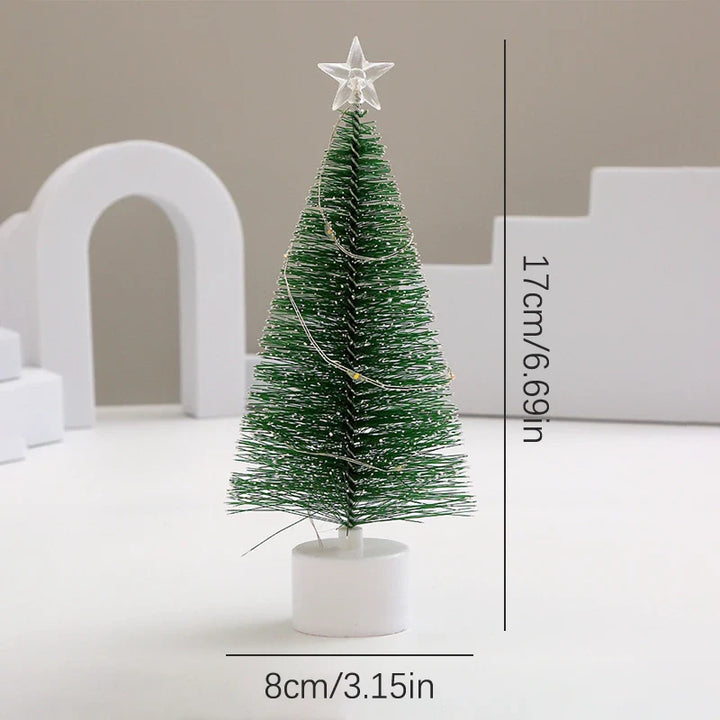 Rynx | New Glowing Mini Christmas Trees Beautiful Small Artificial Christmas Trees Table Decorations Christmas Decorations for Home