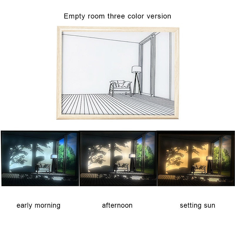 Lisslune | 2D Painting Art Lumina Creative LED Lamp