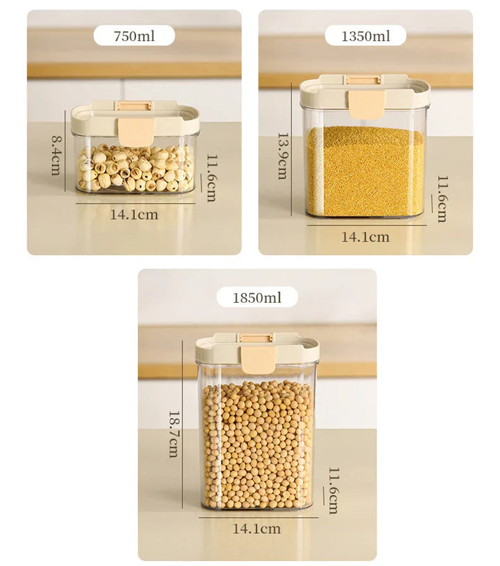 Lisslune | Stackable Transparent Snap-Lock Storage Box