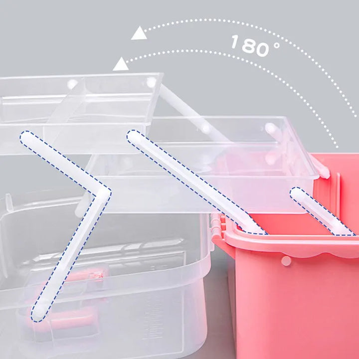 Lisslune | Three Layer Multi-Use DIY Craft Storage Box