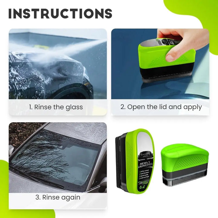 Rynx | Automotive Oil Film Cleaning Brush 150ML Glass Cleaning Board Car Window Glass Oil Film Cleaner Auto Glass Oil Film Cleaner