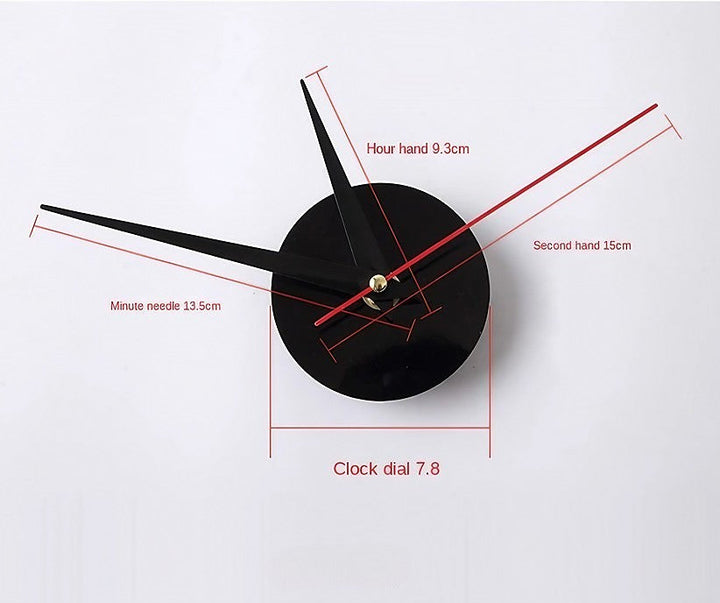 Lisslune | 3D-LED wall clock – frameless DIY design