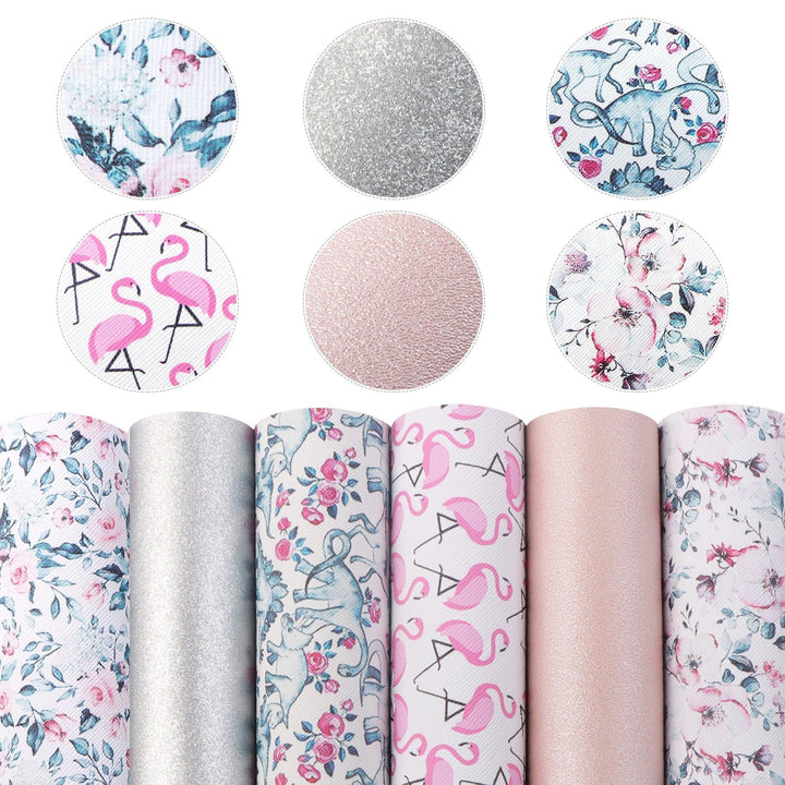 Lisslune | Elegant fish scale dot faux leather craft kit for creative projects