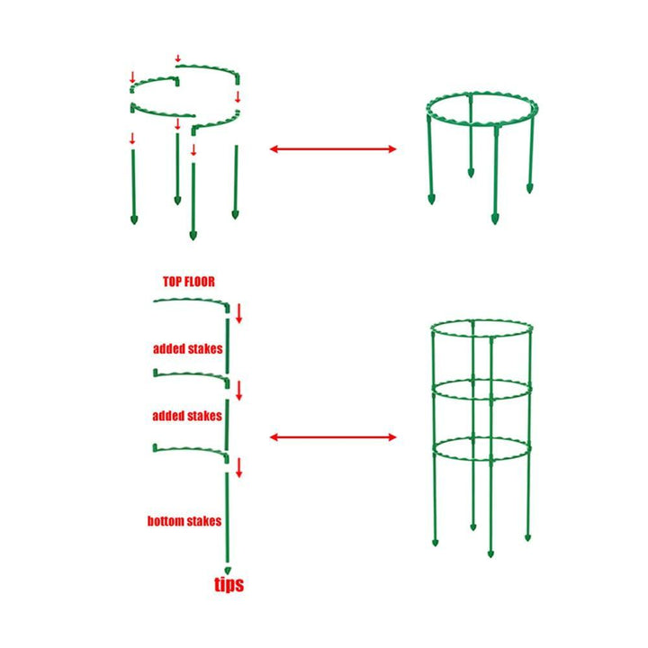 Lisslune | Versatile Plant Support Stake: Essential Tool for Flourishing Gardens and Greenhouses