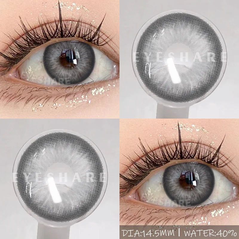 Rynx | Naturally colored contact lenses for the eyes 1 pair brown pupil contact lenses Fashion blue lenses annually cosmetic gray contact lenses