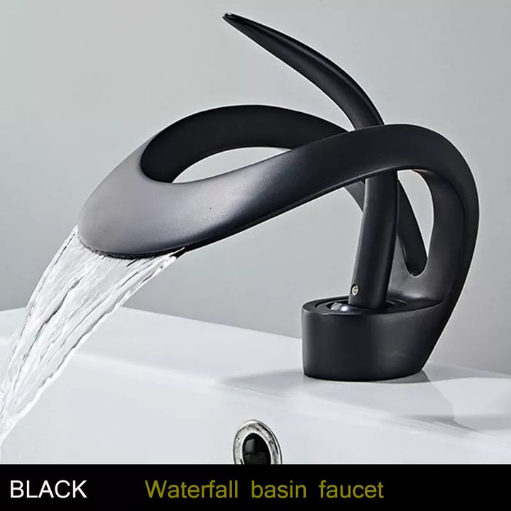 Lisslune | Modern Creative Brass Waterfall Design Faucet