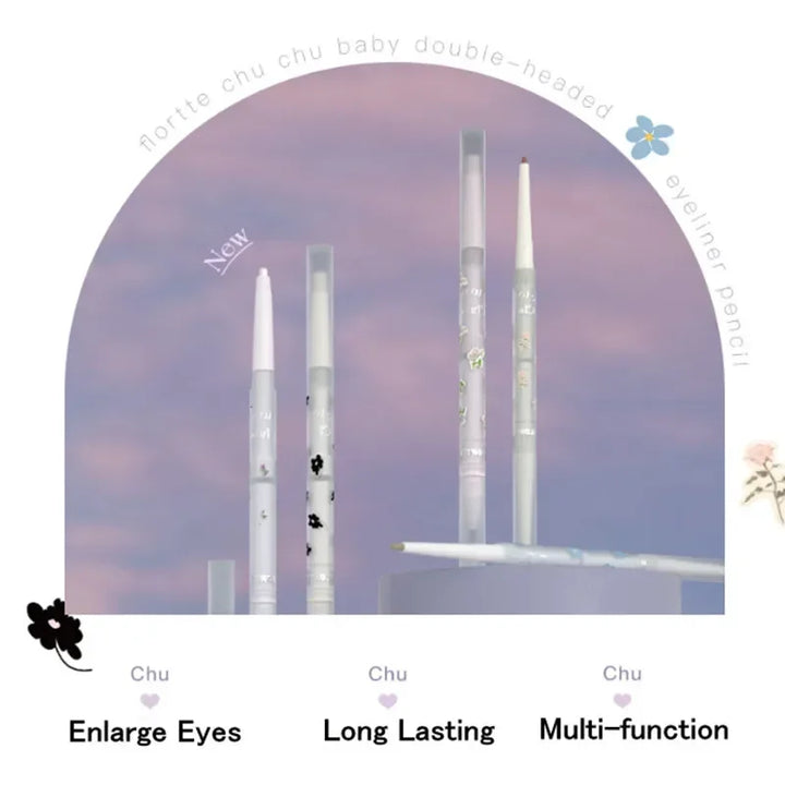 Rynx | Double Head Eyeshadow Eyeliner Silkworm Pencil Matte Pearl Glitter Eyeshadow Liner Pencil Highlighter Pencil Eye Makeup