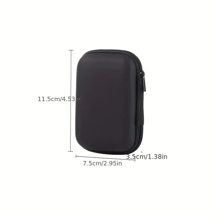 Rynx | 1pc Portable Waterproof Headphone Storage Bag, Data Cable Packing Cube, EVA Protective Case for Travel