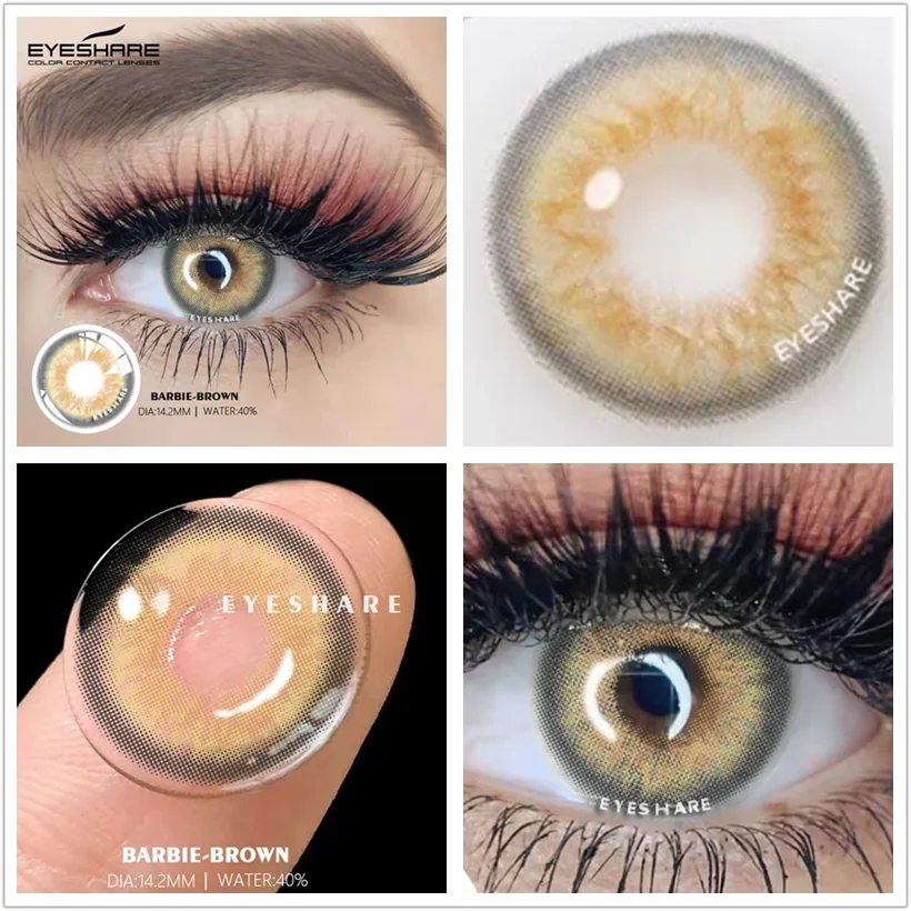 Rynx | 1 Pair Colored Lenses Ocean Colored Contact Lenses Beautiful Pupil Makeup Contact Lens Annual Use Cosmetic Beauty Eye Lenses