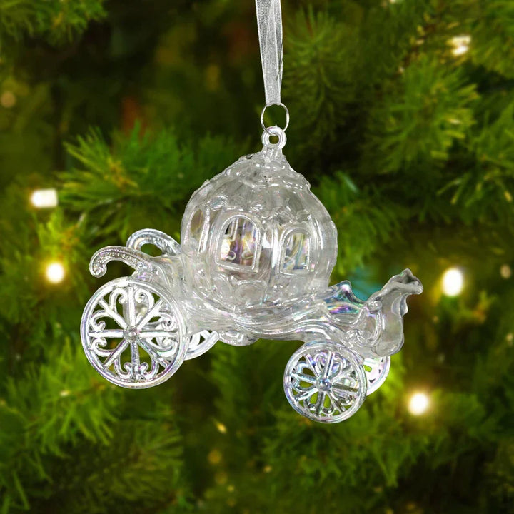 Rynx Christmas Tree Transparent Snowflake Hanging Ornaments Acrylic Pendants 2024 Christmas Decoration for Home Navidad Gifts New Year