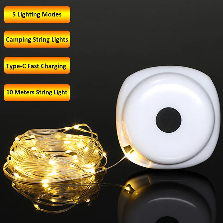 Lisslune | Star String USB Rechargeable Camp String Lights