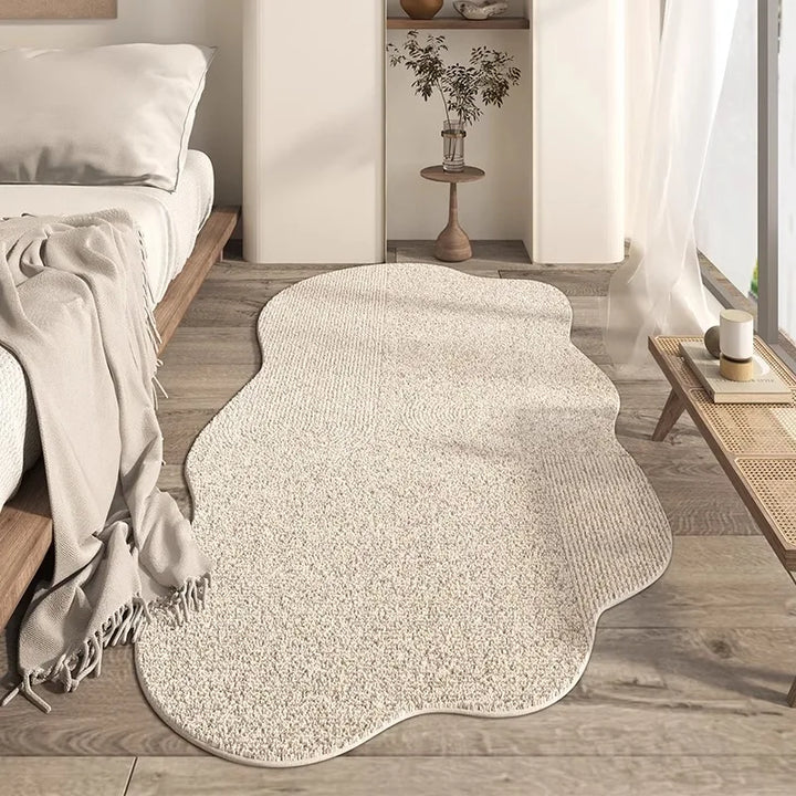 Rynx | Irregular Living Room Large Rugs Minimalist Bedroom Nightstand Carpet Plush Coffee Table Rugs Soft Comfortable Carpet Carpet