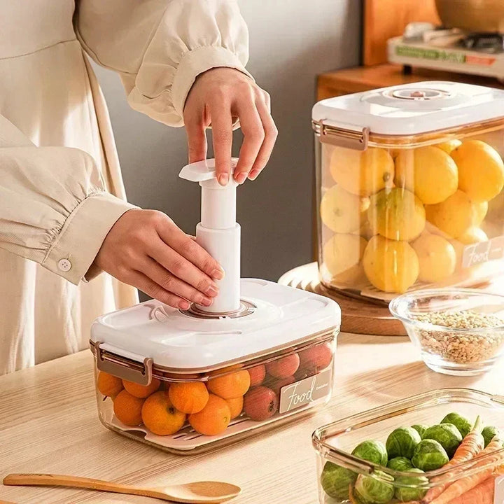 Lisslune | Food Vacuum Storage Box Transparent Container with Hand Pump – FreshLock