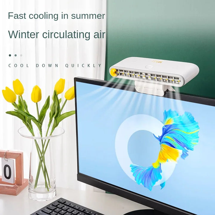 Lisslune | Turbo Strong Airflow Screen Hanging Cooling Fan