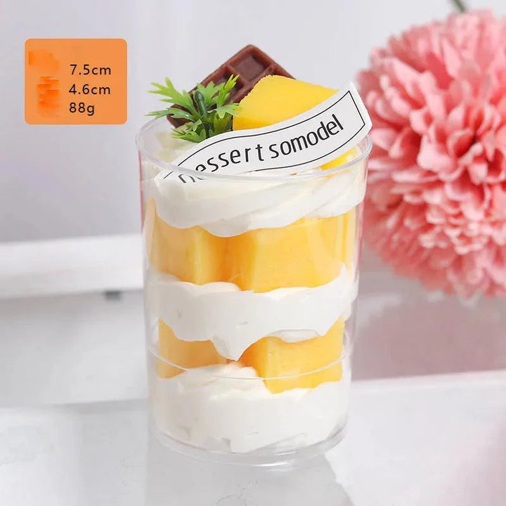 Lisslune | Life-like Artificial Ice Cream Cake Centerpiece for Home Decoration and Photography