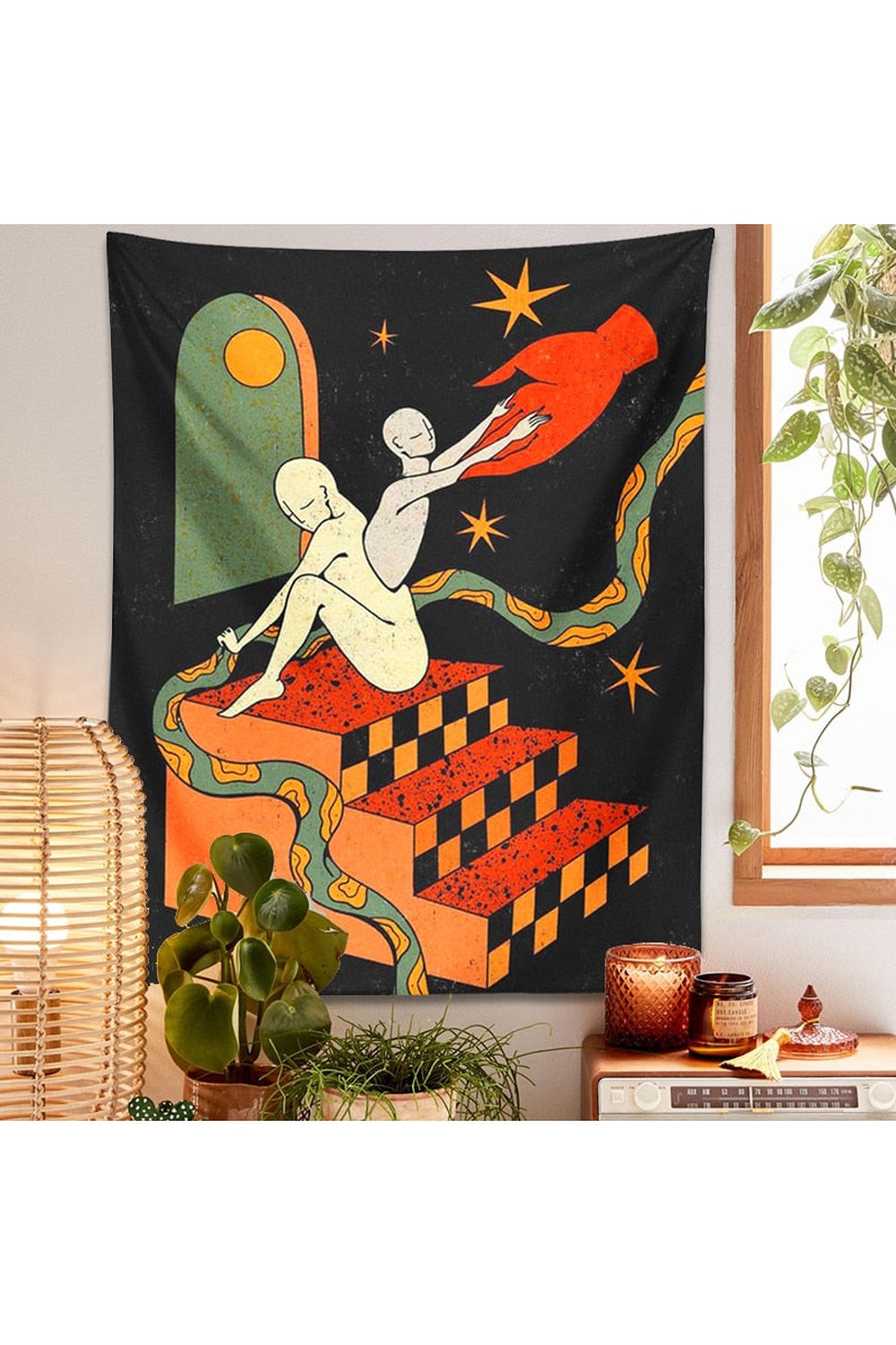 Lisslune | trippy art wall tapestry