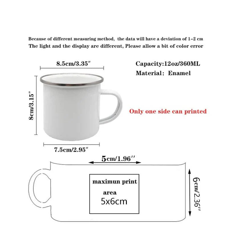 Lisslune | Nature's Adventure Enamel Mug: The Essential Companion for Outdoor Enthusiasts