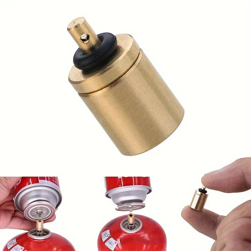 Rynx | 1pc Gas refill adapter outdoor camping stove gas cylinder gas cartridge gas burner accessories hiking inflating butane cartridge