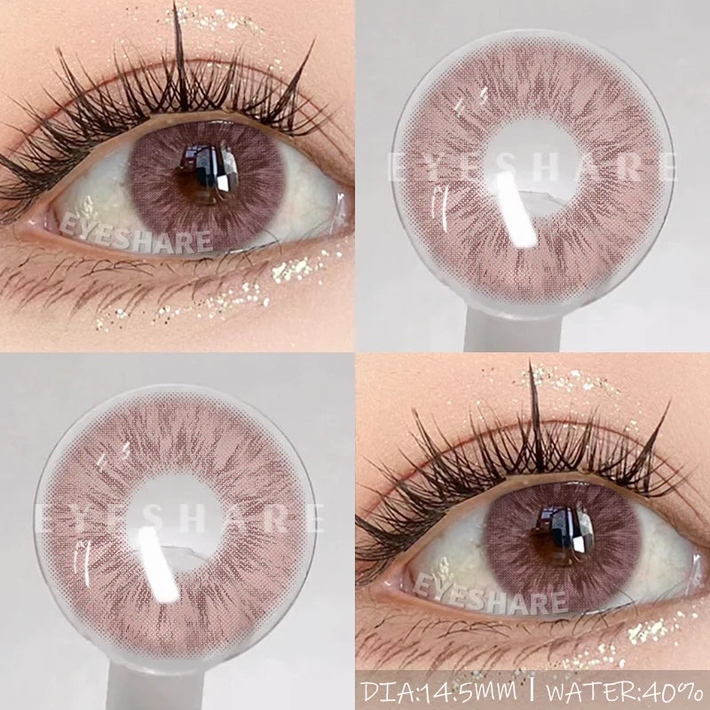 Rynx | 1Pair New Colored Contact Lenses for Eyes High-Quality Brown Lenses Green Contacts Fashion Cosmetic Gray Eye Contacts