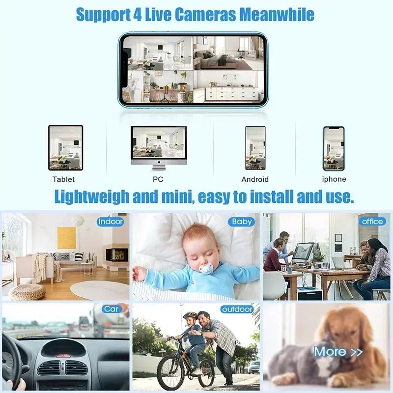 Lisslune | Mini Spy HD WiFi Motion Detection Security Camera