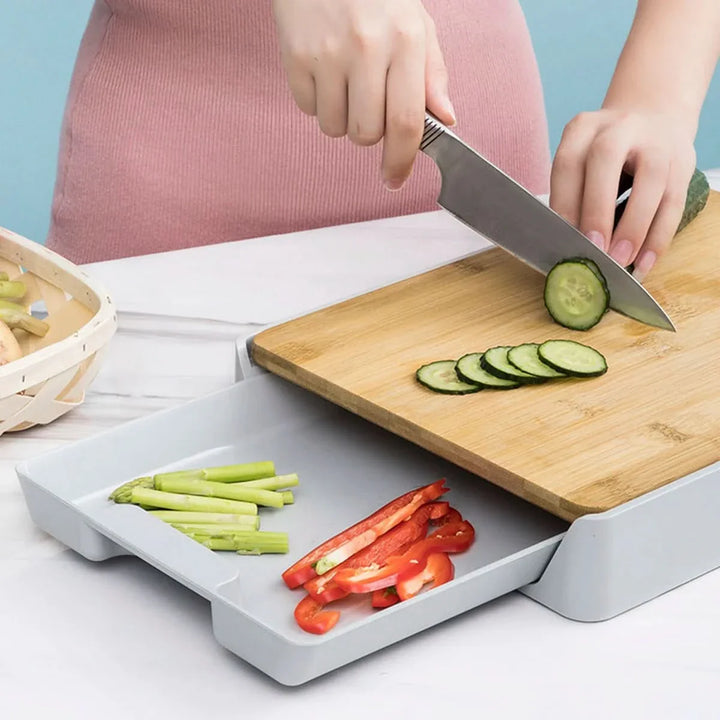 Lisslune | SliceTray – Multifunctional storage tray for cutting boards