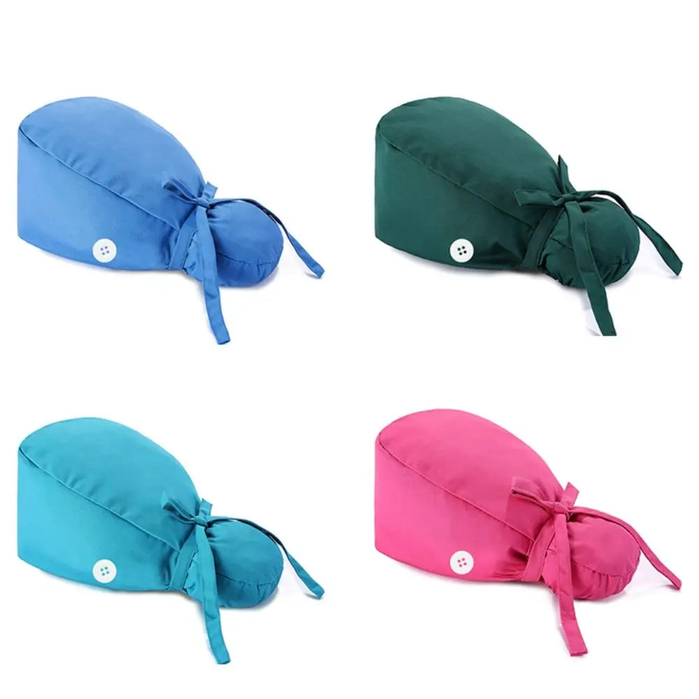 Lisslune | Adjustable surgical cap with ponytail holder and buttons