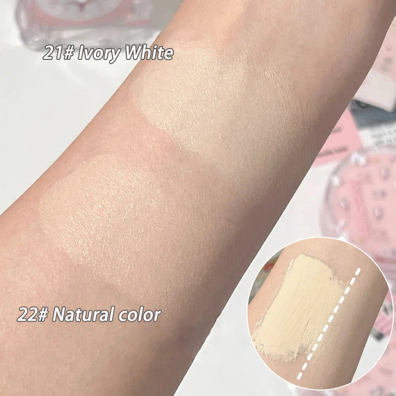 Rynx | Sweet Cat Air Cushion Compact Cream Hydrating High Coverage Foundation Oil Control Concealer BB Cream Korean Makeup Base Cosmetics