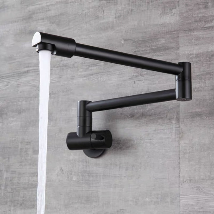 Lisslune | Wall-Mounted Folding Chrome Pot Filler Faucet