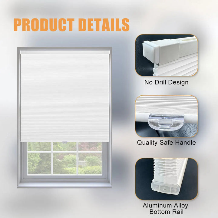 Lisslune | Blackout No-Drill Cordless Honeycomb Blinds