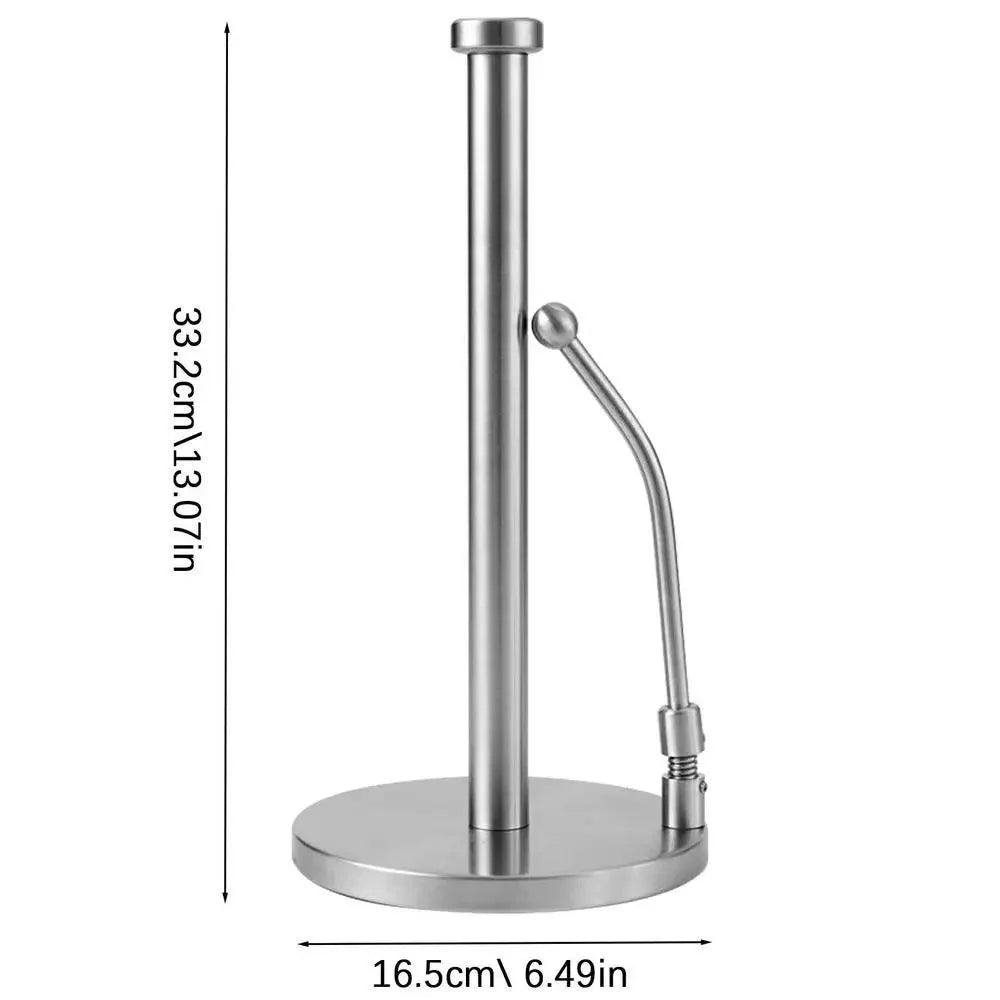 Lisslune | Elegant kitchen roll holder made of stainless steel with dual mounting options