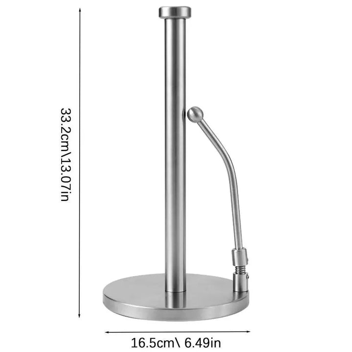 Lisslune | Elegant kitchen roll holder made of stainless steel with dual mounting options