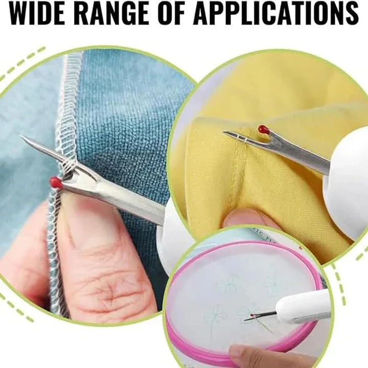 Lisslune | Dual-Purpose Needle Threader Seam Ripper Tool