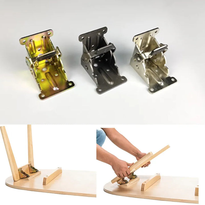 Lisslune | 2Pcs Foldable Self-Locking Hinges