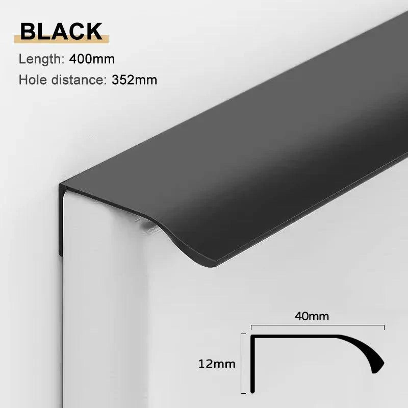 Lisslune | Veitl er Black and Gold Aluminum Alloy Cabinet Handle Collection